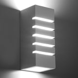 Sollux Lighting Samir Wall Lamp with Ceramic and Glass Design, E27 – Modern Indoor Light, White