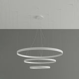 Rio Modern LED Chandelier in White Aluminium, 110cm – Warm White 3000K, 17210lm