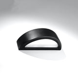 Sollux Lighting Atena Ceramic and Glass Wall Light with E27 Fitting – Modern Design, Black