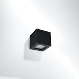 Leo Modern Ceramic & Glass Wall Light, E27