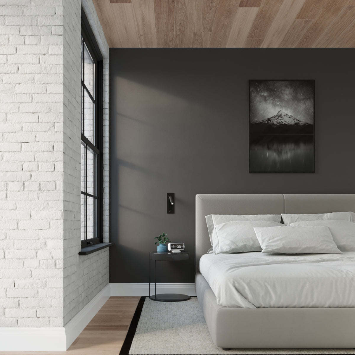 Sollux Lighting Enif Steel Wall Light with G9 Fitting – Modern Design, Black