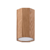 Sollux Lighting Zake Wooden Ceiling Light with GU10 Spot – Scandinavian Design, Oak