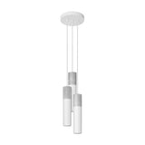 Sollux Lighting Borgio Steel and Concrete Pendant Light with 3 GU10 Spots – Modern Design, White and Grey