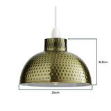 Chrome Retro Easy Fit Pendant Shades – 3 Pack