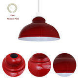Burgundy Curved Easy Fit Metal Lamp Shades – 2 Pack