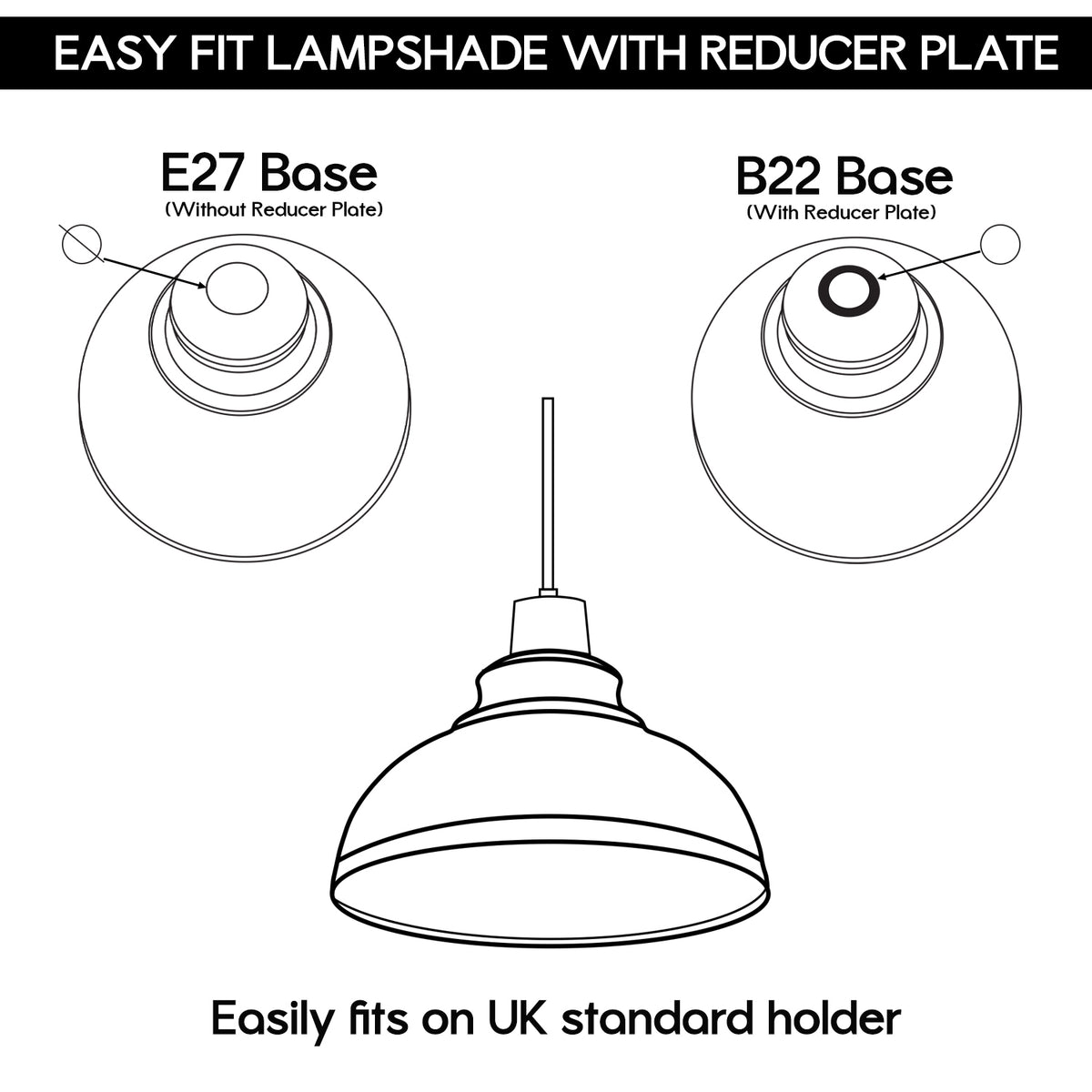 Burgundy Curved Easy Fit Metal Lamp Shades – 2 Pack