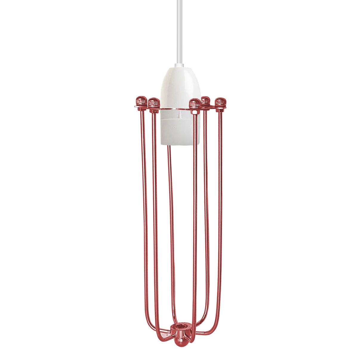 Rose Gold Long Wire Cage Lamp Shade