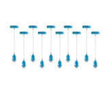 LEDSONE 10 Pack Industrial Pendant Light Fitting Set – E27 Lamp Holder with 95cm PVC Cable, Vintage Style