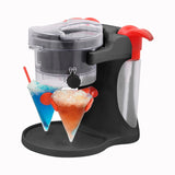 Neo Snow Cone Slushy Maker Machine with 4 Reusable Cups and 2 Syrup Dispensers – Shaved Ice Party Maker, Black