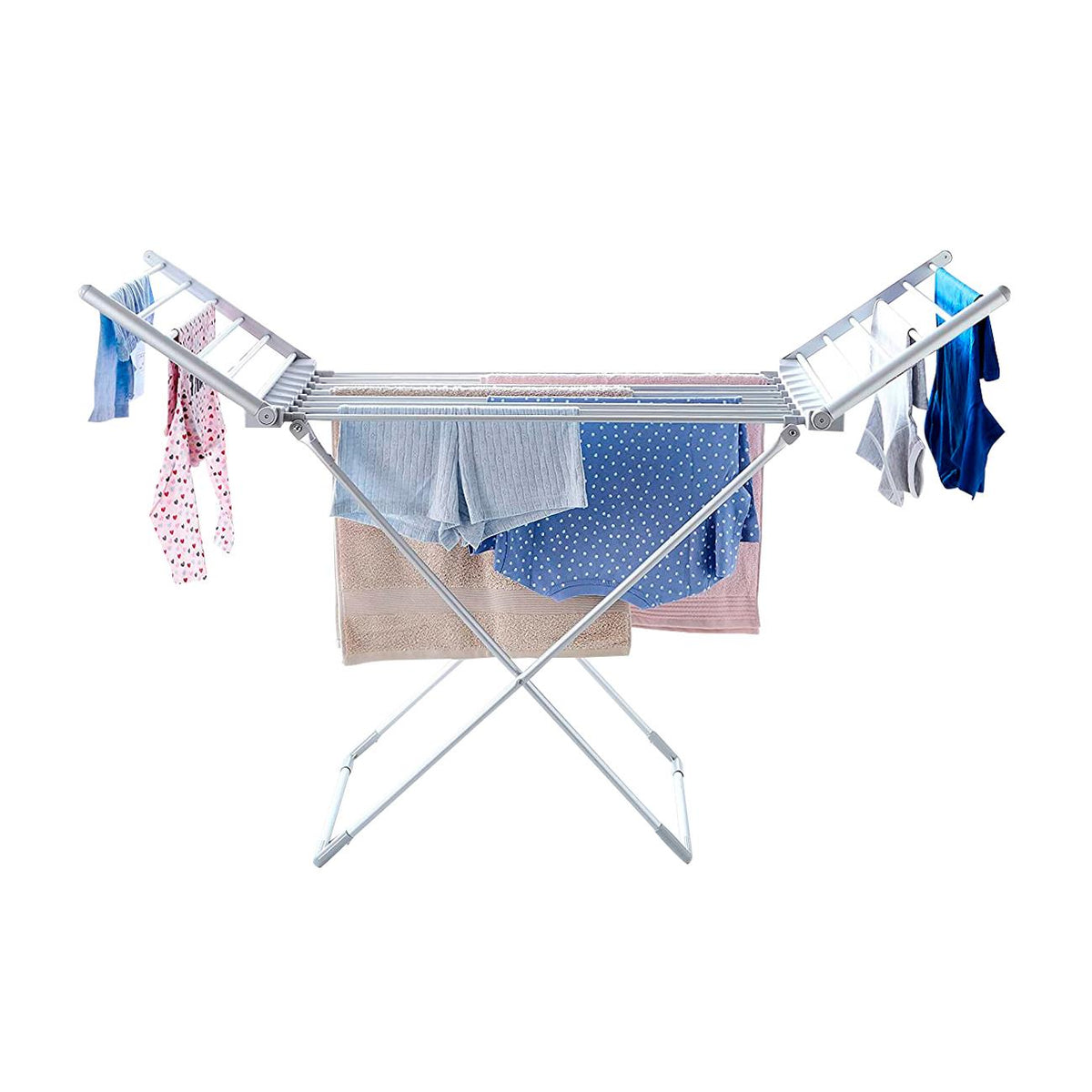 Neo electric heated winged clothes airer