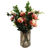 Leaf Pack of 6 Artificial Green Berry Sprays, 70cm – Faux Stems with Plastic Leaves for Arrangements