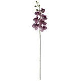 70cm Grey Glass Vase Artificial Orchids and Roses
