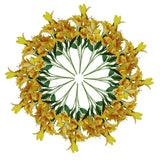 12 x 60cm Artificial Lily Stem – Yellow – 144 Flowers