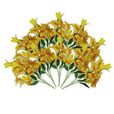 12 x 60cm Artificial Lily Stem – Yellow – 144 Flowers