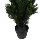 Leaf 90cm Artificial Cedar Cypress Topiary Tree – UV Resistant, Indoor & Outdoor Use