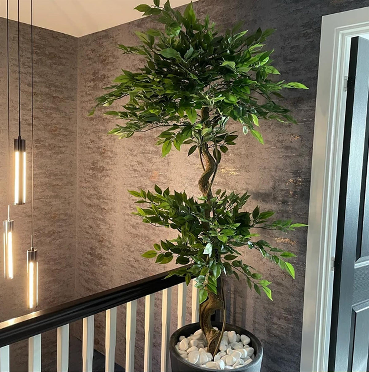 150cm artificial twisted ficus tree