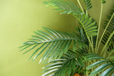 Leaf Large Artificial Areca Palm Tree, 110cm – Realistic Faux Plant in Weighted Black Pot