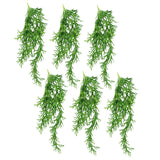 Leaf Pack of 6 Hanging Artificial Staghorn Ferns, 80cm – Realistic Trailing Faux Foliage