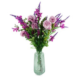Leaf Design UK 70cm Artificial Green Berry Spray with Plastic Leaves – Floral Arrangements & Decor