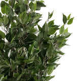 110cm Artificial Evergreen Ficus Tree with Gold Curve Planter – Realistic Wired-Stem Indoor Plant