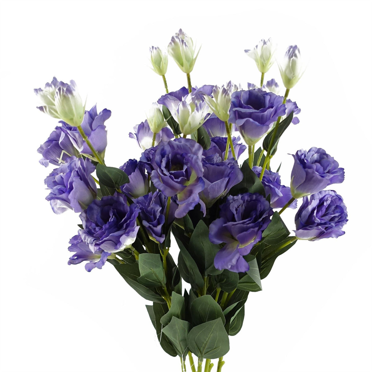 Pack of 6 x 80cm Artificial Purple Wild Rose Stem – 36 Flowers