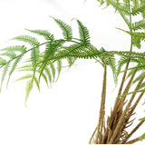 Leaf Large Artificial Fern Plant in Black Pot – 120cm