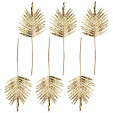 Leaf Design Pack of 6 Gold Artificial Monstera Leaves, 95cm – Large Wired Stems for Arrangements