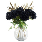 Leaf Design Pack of 6 Gold Artificial Monstera Leaves, 95cm – Large Wired Stems for Arrangements
