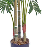 Leaf Design 120cm Large Realistic Artificial Palm Tree – Indoor Tropical Plant in Pot