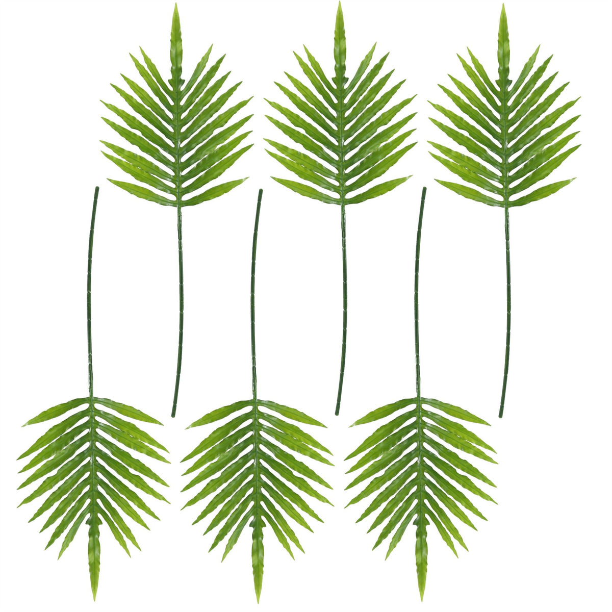 Leaf Pack of 6 Artificial Monstera Cheese Plant Leaves, 95cm – Wired Stems for Arrangements, Green