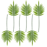 Leaf Pack of 6 Artificial Monstera Cheese Plant Leaves, 95cm – Wired Stems for Arrangements, Green