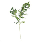 Leaf Pack of 6 Artificial Fern Foliage Stems, 100cm with Silk Leaves – Wired Stems for Arrangements