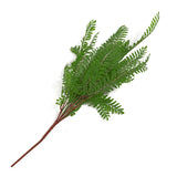 Leaf Pack of 6 Artificial Himalayan Maidenhair Fern Bushes, 55cm – Unpotted Wired Stems, Dark Green