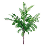 Leaf Pack of 6 Artificial Himalayan Maidenhair Fern Bushes, 55cm – Unpotted Wired Stems, Dark Green