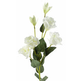 Pack of 6 x 80cm Artificial White Wild Rose Stem – 36 Flowers