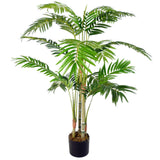 Leaf 120cm Large Realistic Artificial Areca Palm Tree in Moss Covered Pot – Premium Indoor Plant