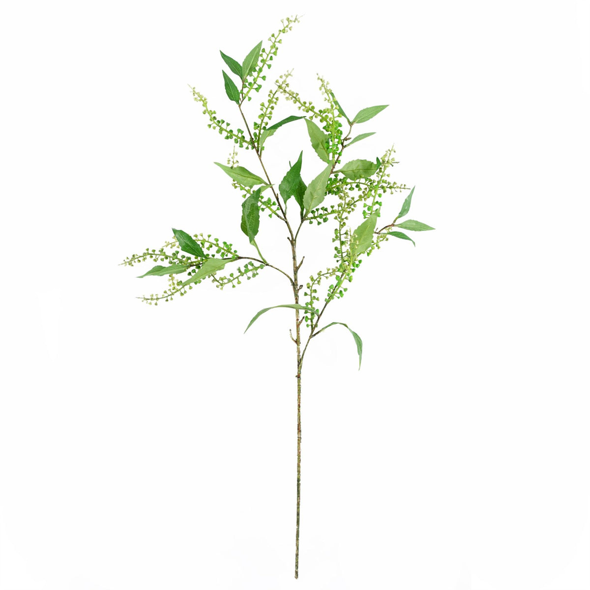 Leaf Artificial Green Foliage Spray, 85cm – Silk Leaf Stem for Arrangements