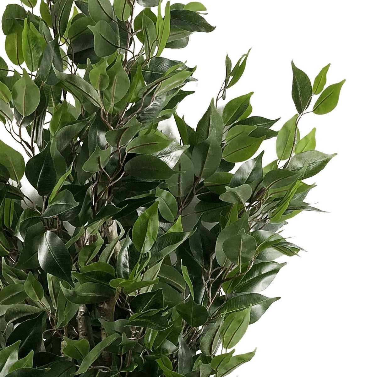 110cm Leaf Realistic Artificial Ficus Tree / Plant Gold Planter