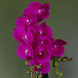 54cm Artificial Orchid Plant – Dark Pink Gold Pot