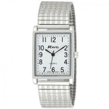 Ravel Men’s Classic Rectangular Expander Bracelet Watch in Silver – Model R0220.02.1