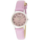 Ravel Women's Classic Easy Read Watch – 27mm Polished Case, Croco Faux Leather Strap