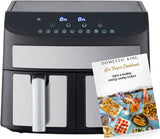 Domestic King 7L Dual Basket Air Fryer, 2400W with Digital Display, Match Cook & Smart Finish – DK18094