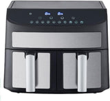 Domestic King 7L Dual Basket Air Fryer, 2400W with Digital Display, Match Cook & Smart Finish – DK18094
