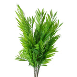 Pack of 6 Artificial Bamboo Fern Stems, 85cm with Realistic Plastic Leaves – Home Greenery Decor