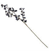 Artificial Blue Christmas Berry Spray, 70cm Single Wired Stem – Festive Display Foliage