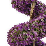 90cm Purple Artificial Spiral Topiary with Planter