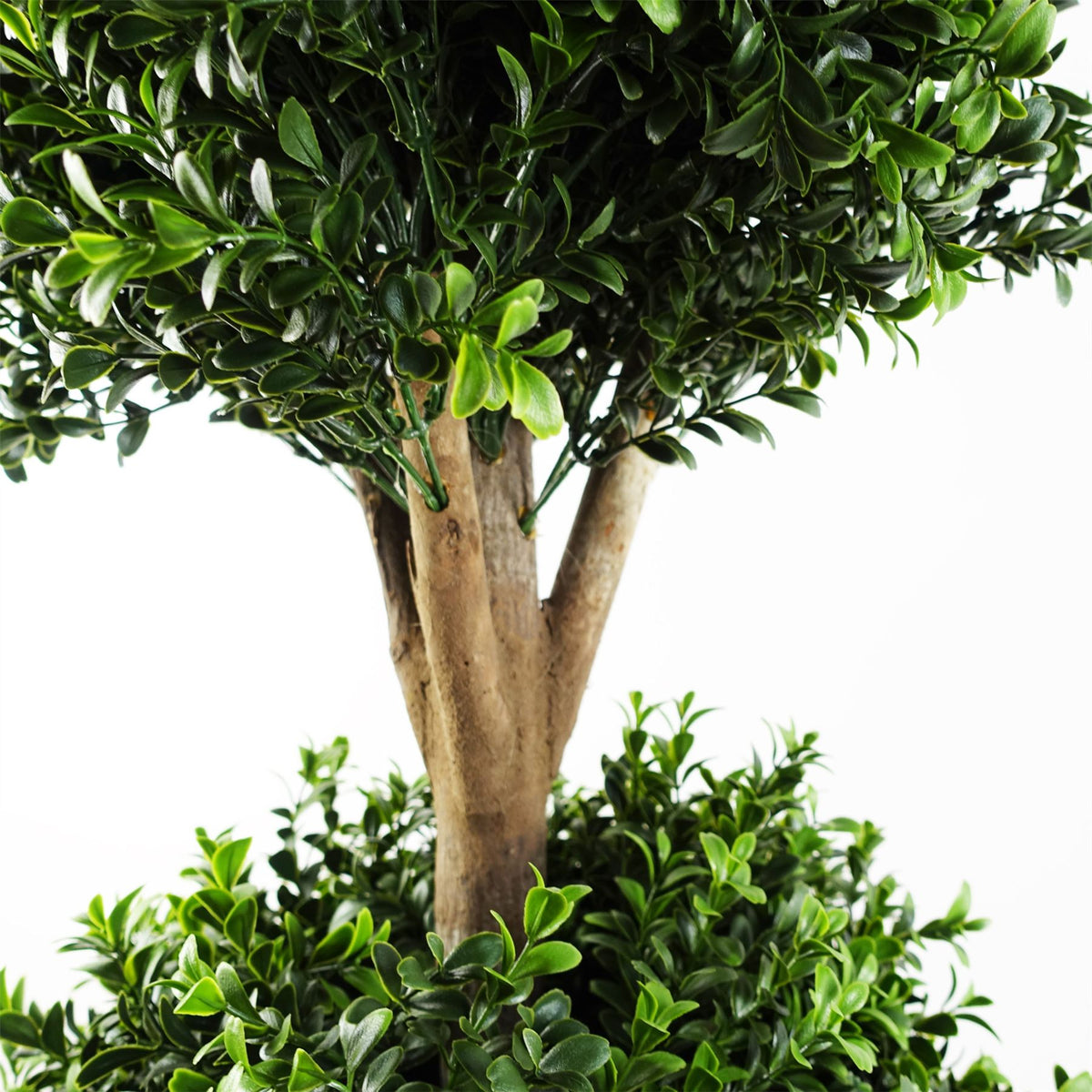 Pair of 120cm Artificial Buxus Triple Ball Topiary Trees – UV Resistant Outdoor Plants for Doorways & Patios