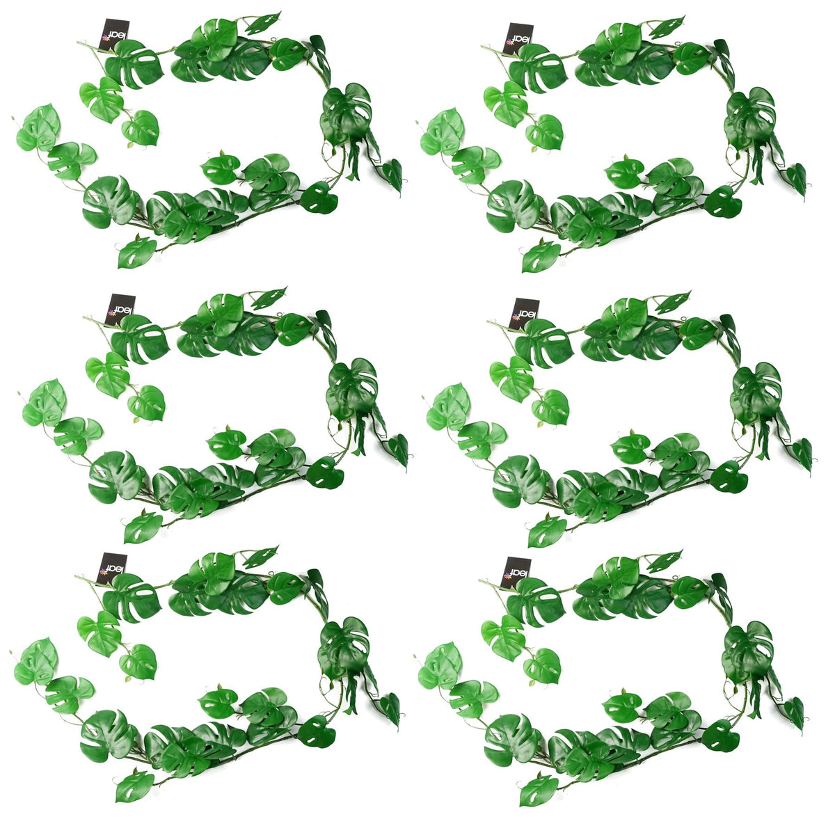 6 x 180cm Artificial Hanging Trailing Monstera Plant