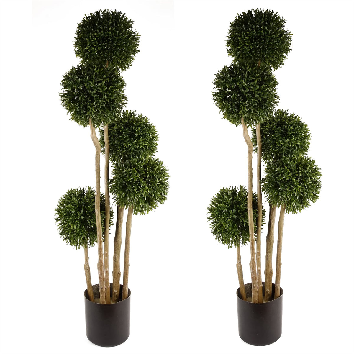 UV-resistant ball topiary trees