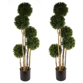 UV-resistant ball topiary trees